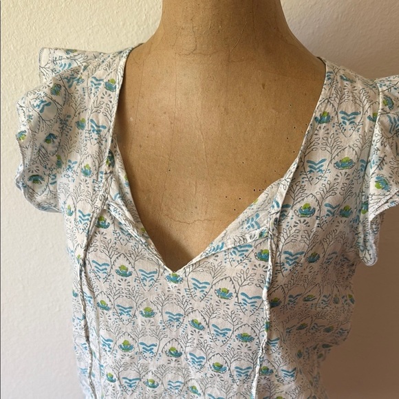 Roberta Roller Rabbit sz XS floral print batik style blouse top great condition - Picture 2 of 8